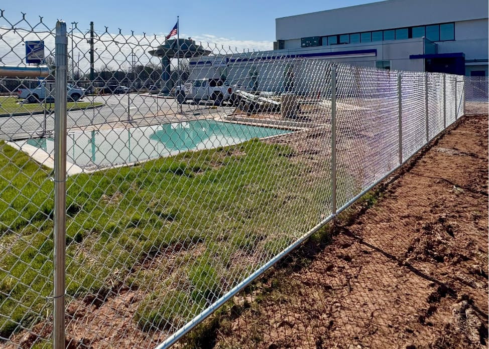 Commercial fencing installation by Hawkfences LLC in Atlanta Metro Area, GA.