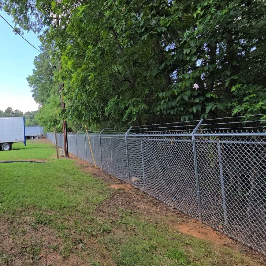 Chain link fence installation in Marietta GA