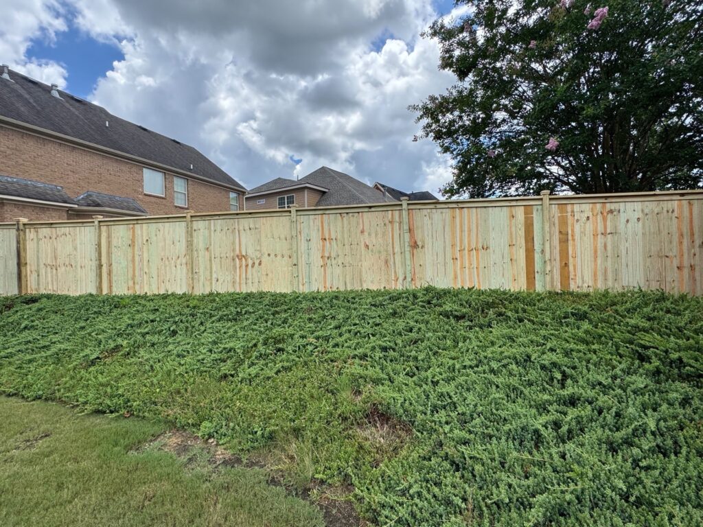 Capped Privacy Fence
